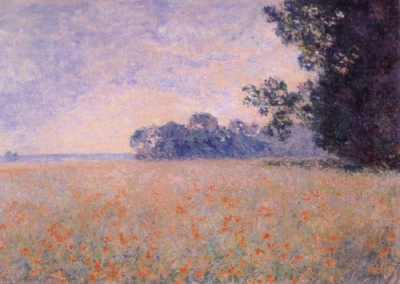 Oat and Poppy Field, Claude Monet